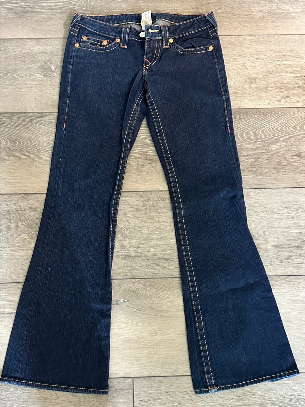 Vintage Y2K True Religion Bobby Dark Wash Bootcut Jeans Size 28